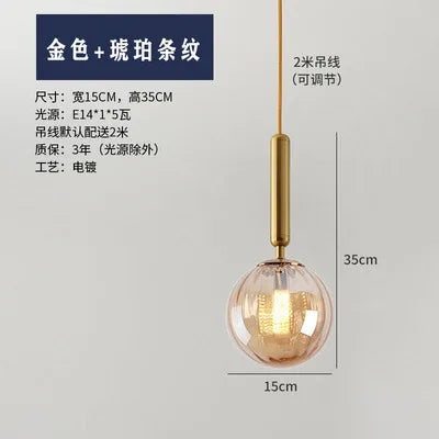 suspension moderne en verre pour décoration intérieure élégante - vue 24 sur 24
