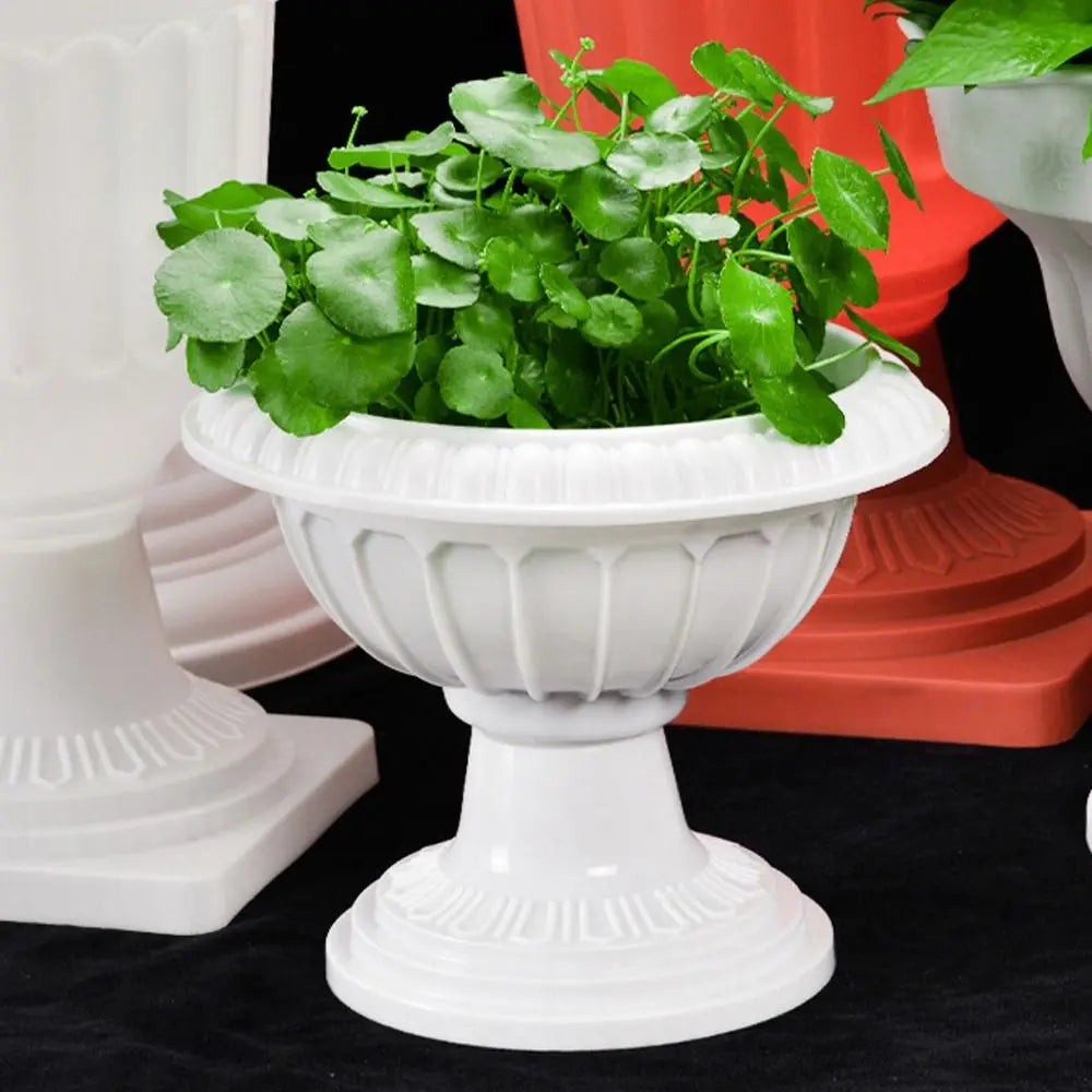 pot de fleurs romain en plastique style rétro romantique pour événements - vue 4 sur 13