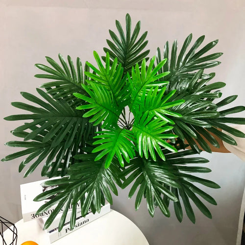 bouquet de fausses feuilles de palmier tropical décoratif pour fêtes et événements