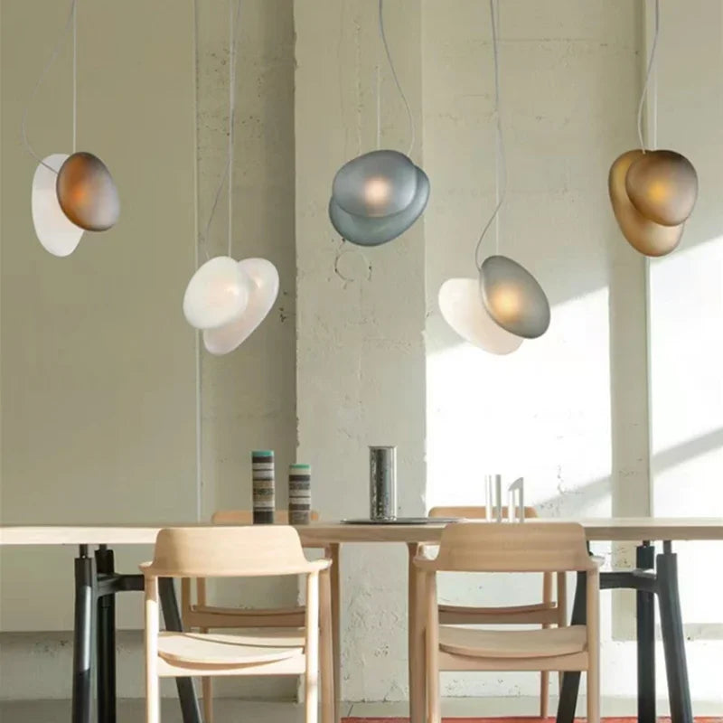 lustre nordique moderne en verre led pour décoration d'hôtel - vue 3 sur 28