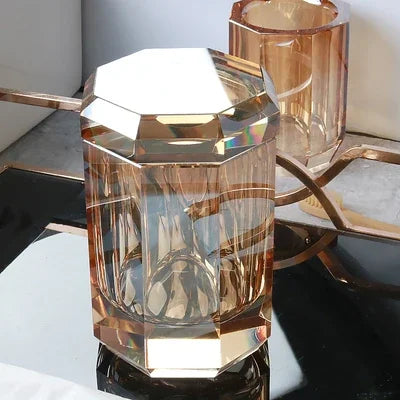 distributeur de savon en verre luxe pour salle de bain - vue 10 sur 15