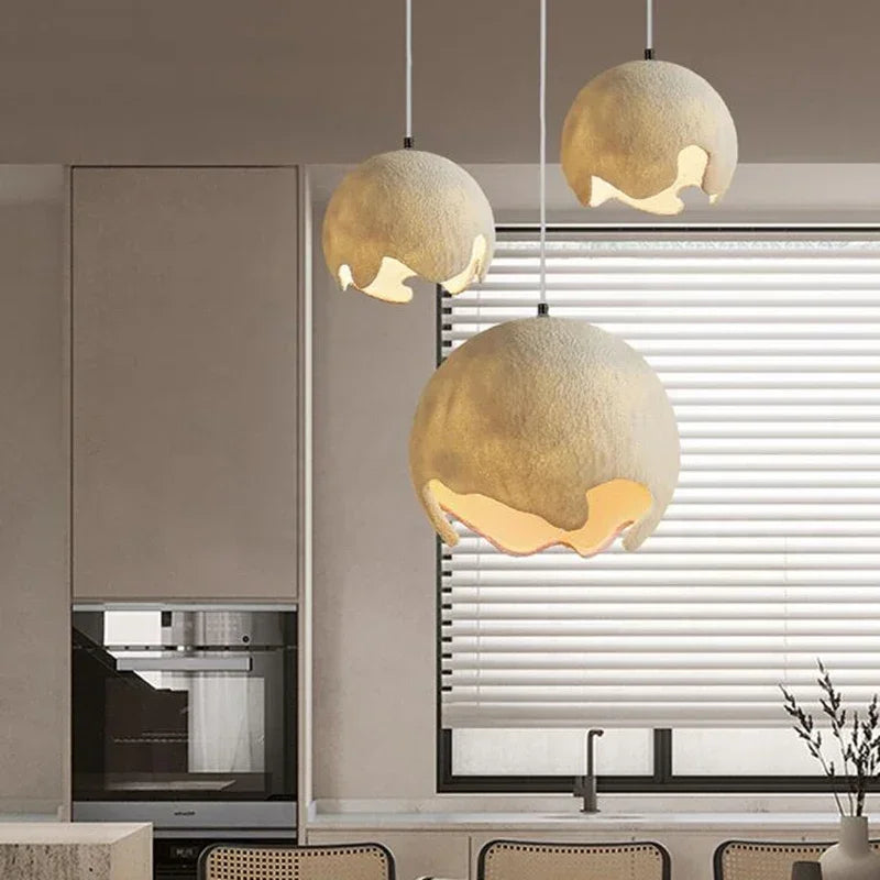 lustre en micro-ciment design moderne pour bar et restaurant - vue 3 sur 9