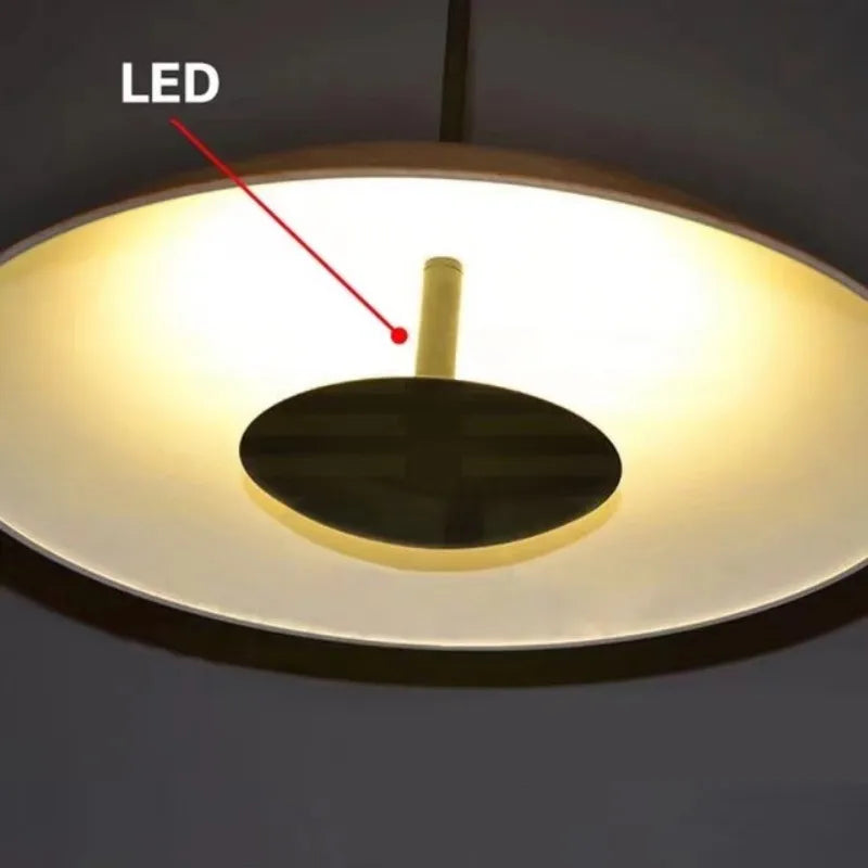 Suspension style nordique led avec soucoupe volante