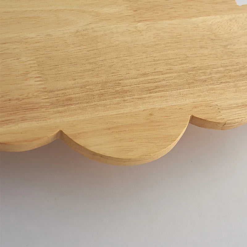 applique murale nuage en chêne naturel pour décoration enfant - vue 5 sur 7