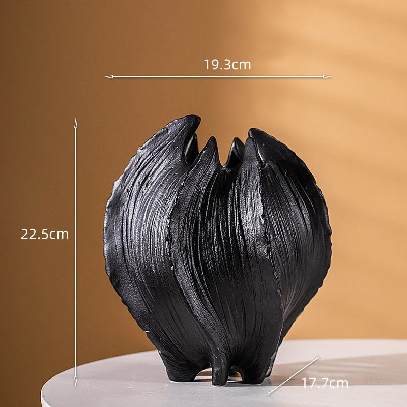 vase en céramique artisanat abstrait pour décoration florale - vue 7 sur 13