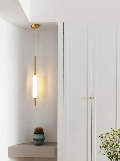 lampe suspendue nordique moderne minimaliste en métal et verre