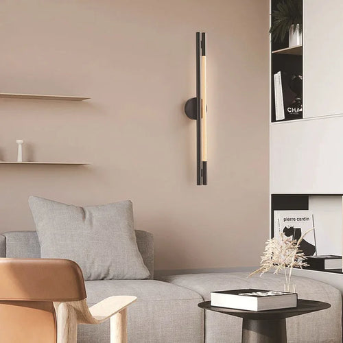 applique murale led minimaliste en fibre tissée en silicone souple - vue 10 sur 18