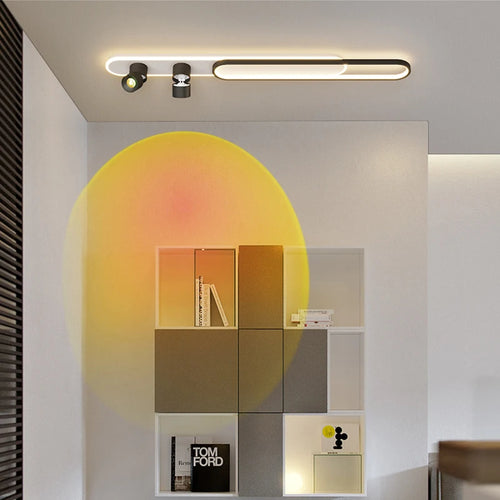Le soleil ne se couche jamais allée lumière couloir moderne minimaliste salon chambre Long balcon manteau et chapeau Mural plafonniers