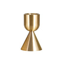 bougeoir en métal doré pour décorations de fêtes et mariages