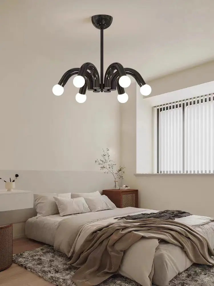 lustre moderne en métal pour décoration intérieure élégante - vue 5 sur 8