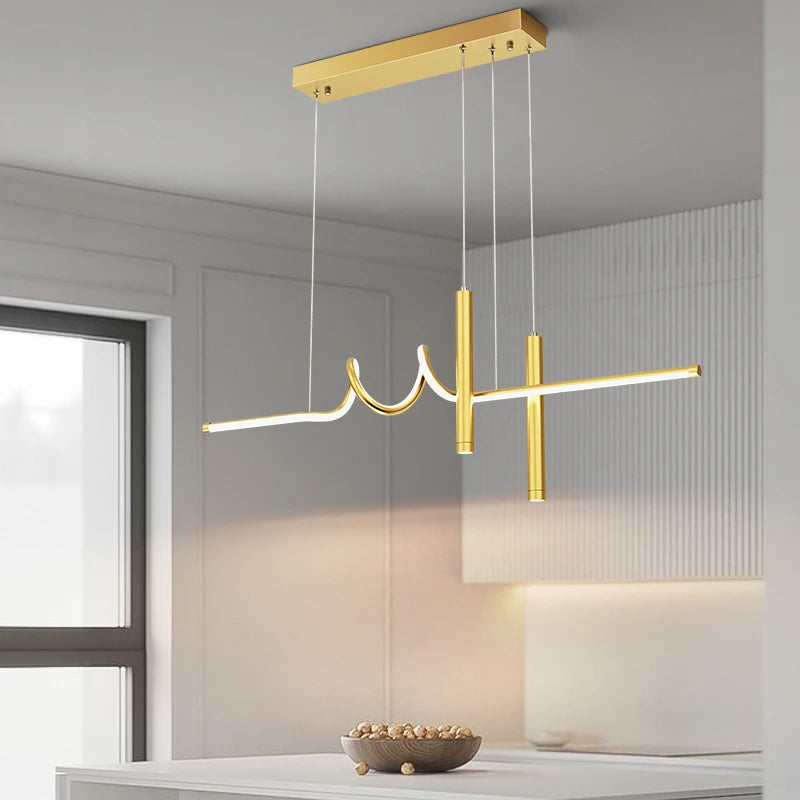suspension moderne à led au design minimaliste élégant - vue 6 sur 18