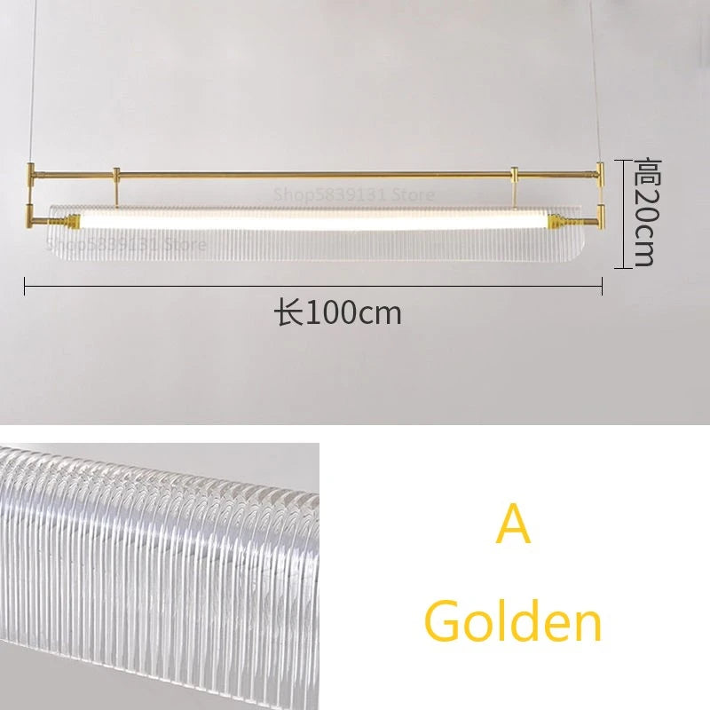 suspension minimalistes italiennes en acrylique led modernes - vue 17 sur 18