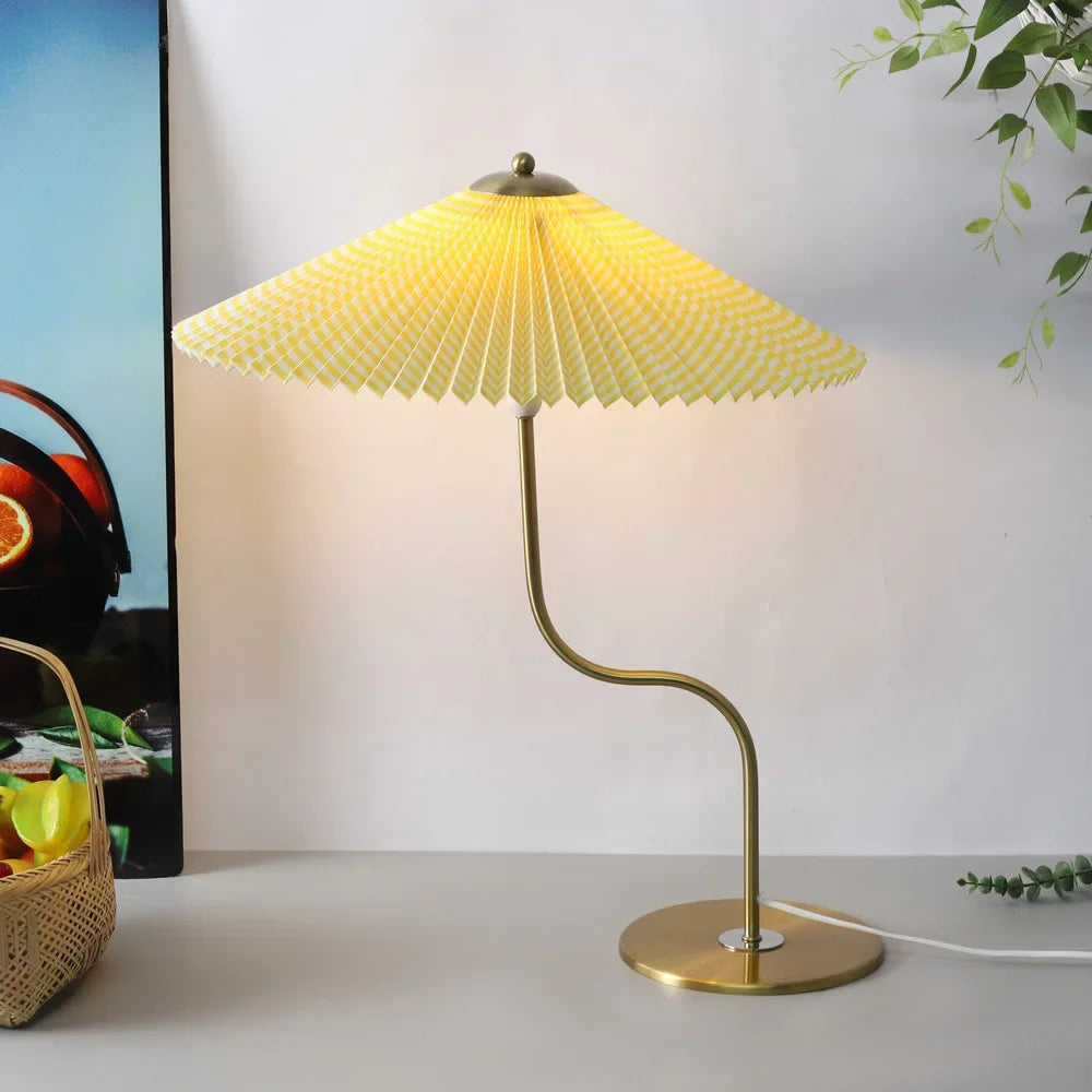 lampe à poser rétro en forme de parapluie décoratif pivotant - vue 3 sur 12