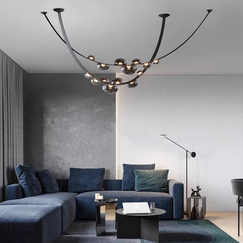 lustre décoration fantaisie éclairage intérieur lampes suspendues - vue 4 sur 8