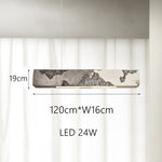 Lustre design longue rectangulaire avec touche coloré Hazel