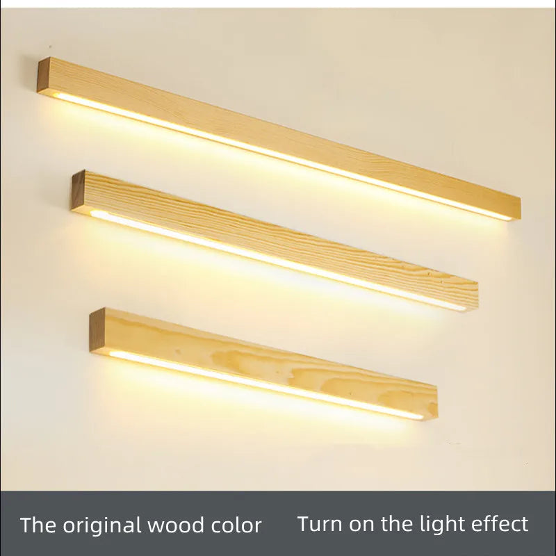 Applique murale LED double couleur en bois de noyer - vue 4 sur 12
