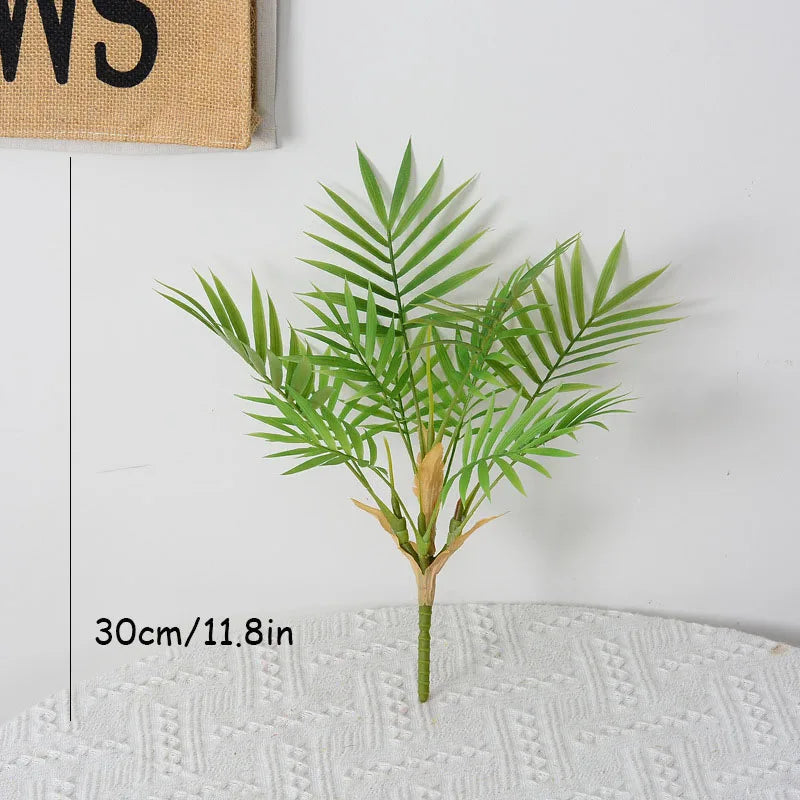 petites plantes en plastique palmier artificiel pour décoration intérieure et extérieure - vue 10 sur 10