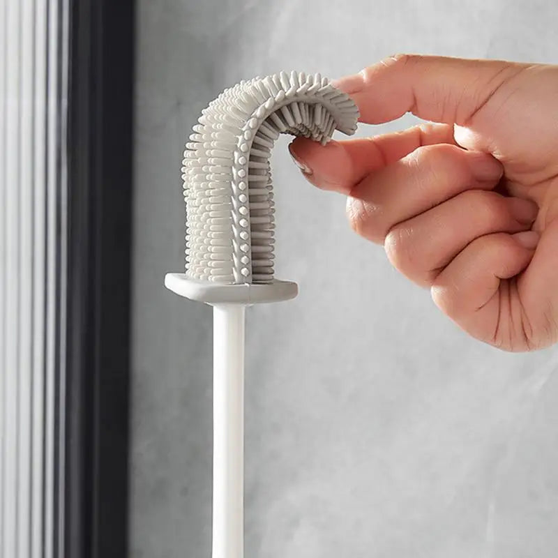 brosse de toilette à séchage rapide avec support mural et nettoyage efficace - vue 4 sur 9