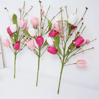 décoration florale tulipes artificielles pour la saint-valentin