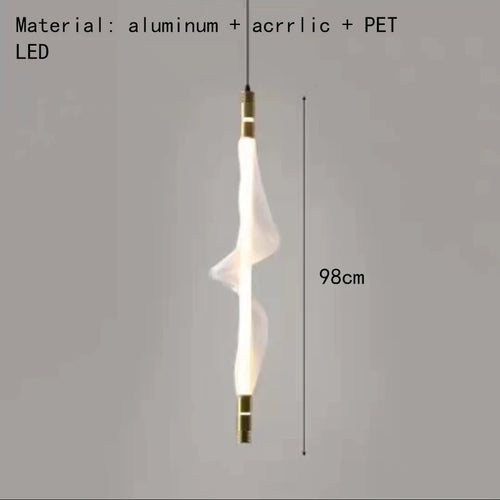 lustre led art déco avec cordon réglable luminaires suspendus - vue 14 sur 22