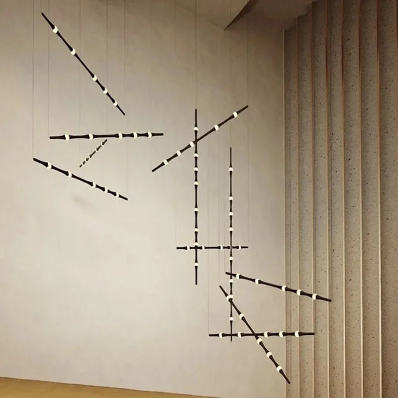 lustre led moderne design espagnol minimaliste pour intérieur élégant - vue 3 sur 14