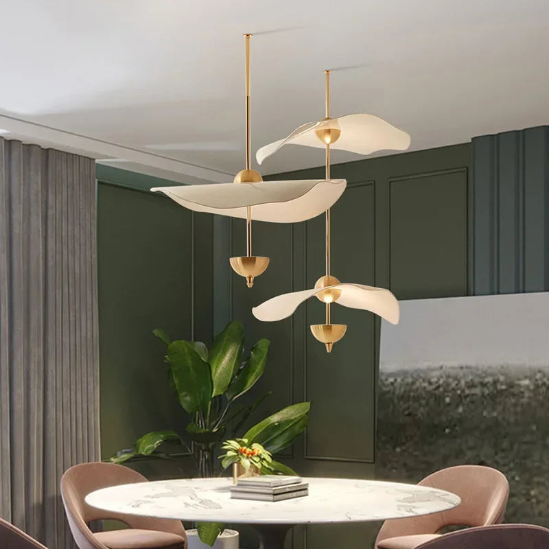 plafonnier led design lotus pour décoration moderne intérieure - vue 4 sur 10