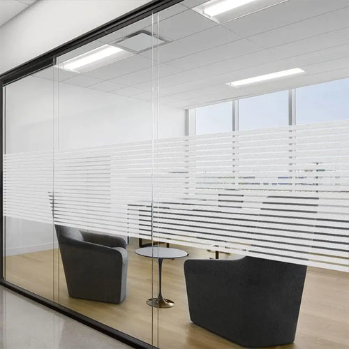 Film décoratif dépoli rayures protection uv pour vitres
