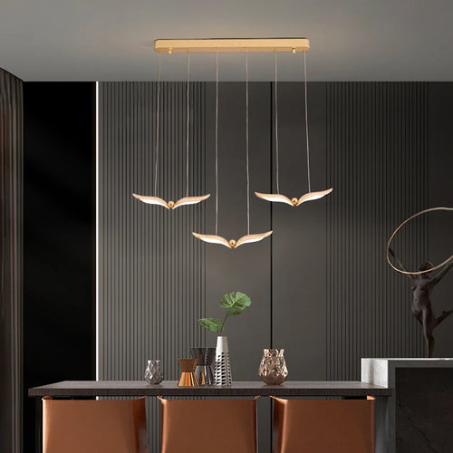 lustre moderne suspendu pour atmosphère créative et minimaliste - vue 4 sur 9