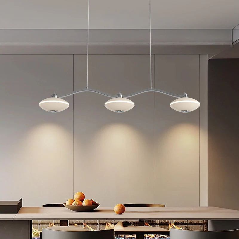 lustre à led design minimaliste réglable pour intérieur moderne - vue 6 sur 11