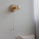 applique murale en bois style wabi sabi pour éclairage intérieur décoratif