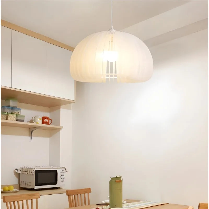 suspension citrouille style nordique moderne luminaire vintage intérieur - vue 5 sur 7