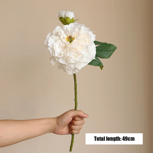 bouquet de pivoines artificielles en soie pour mariage et décoration intérieure - vue 12 sur 21