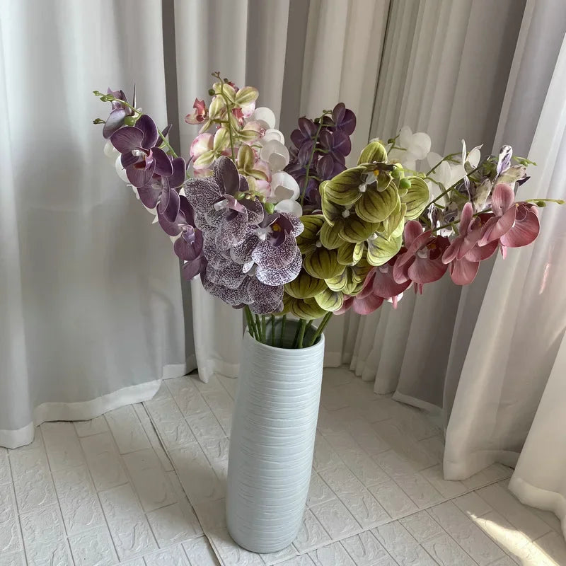 phalaenopsis artificiel orchidée rose décoration pour mariage et jardin - vue 4 sur 23