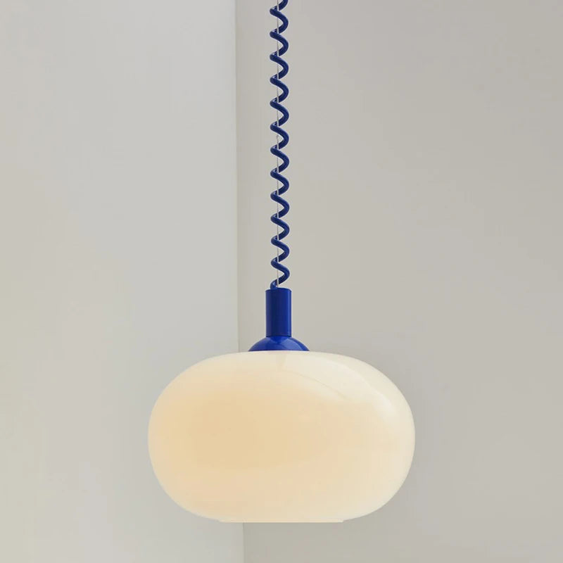 Lustres en verre Bauhaus lampes suspendues nordiques chambre à coucher en plus du salon salle à manger Restaurant lampe suspendue de couleur moderne