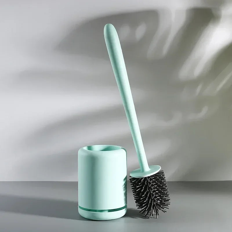 outil de nettoyage brosse de toilette avec support mural pratique - vue 7 sur 9