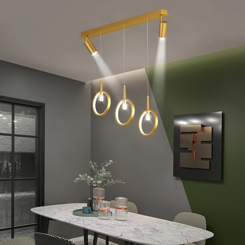 lustre led décoratif pour intérieur éclairage plafond - vue 4 sur 14