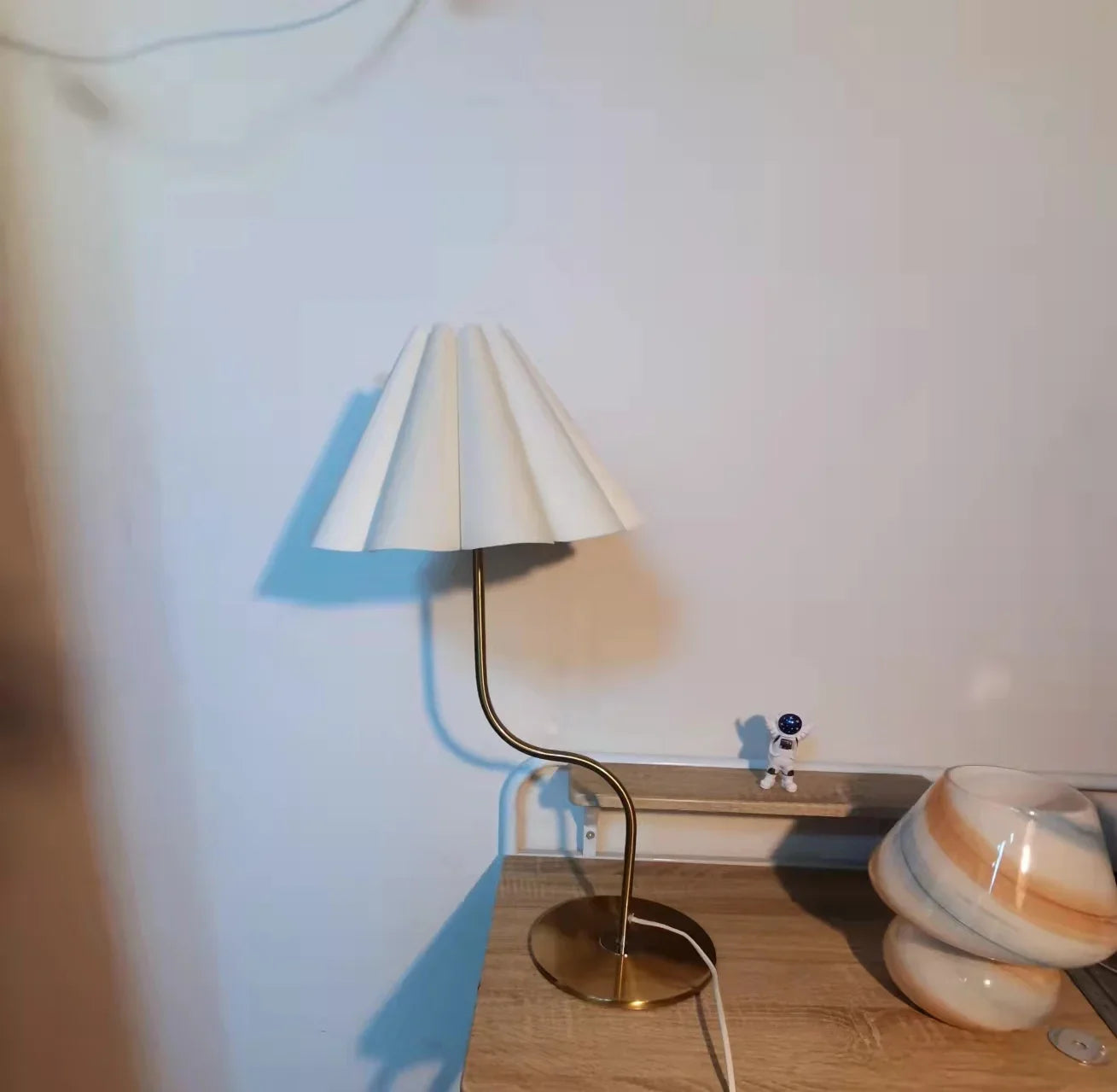 lampe à poser rétro en forme de parapluie décoratif pivotant - vue 8 sur 12