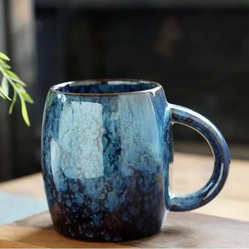 Mug grande capacité céramique style japonais retro couple