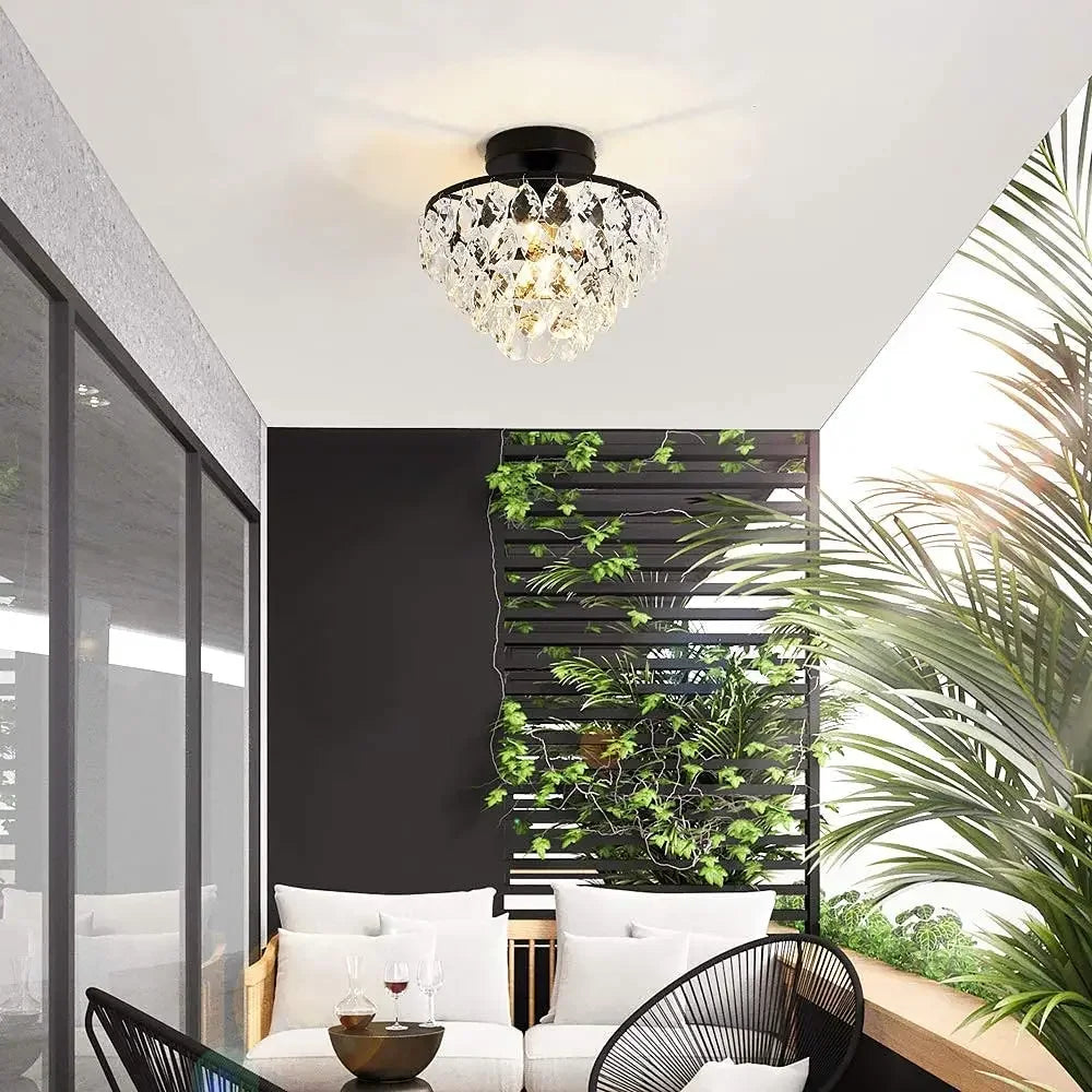 plafonnier moderne en cristal pour intérieur élégant et raffiné - vue 4 sur 9