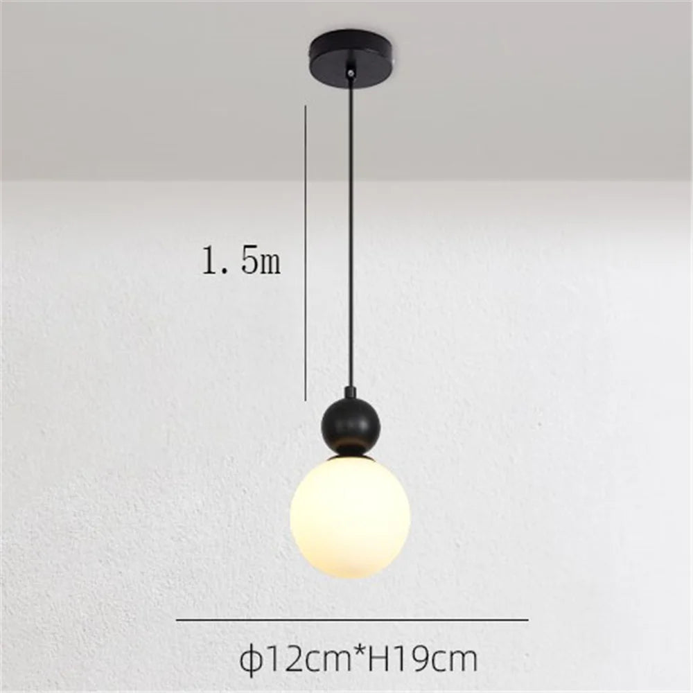 suspension en verre créative pour café bar restaurant - vue 8 sur 11