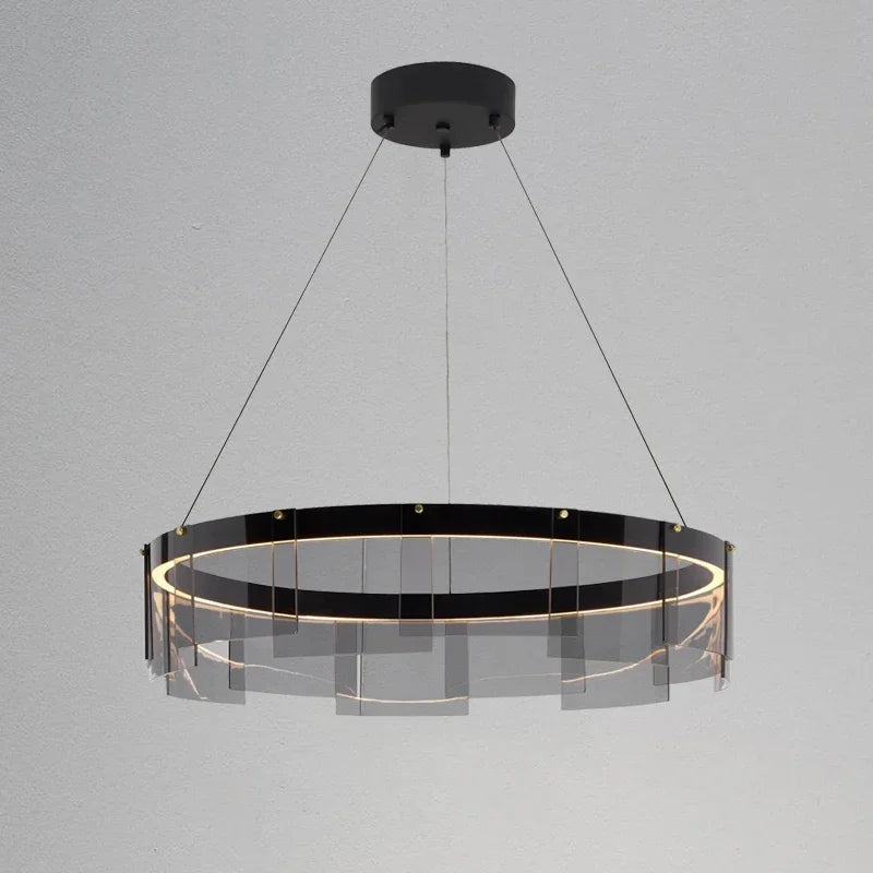 suspension en verre moderne pour un éclairage élégant et minimaliste - vue 3 sur 9