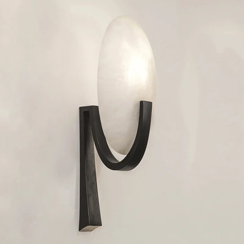 applique murale nordique en cuivre et marbre design élégant moderne - vue 2 sur 8
