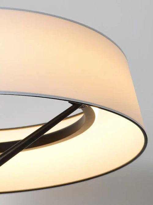 lustre à LED en tissu japonais pour décoration intérieure - vue 6 sur 8