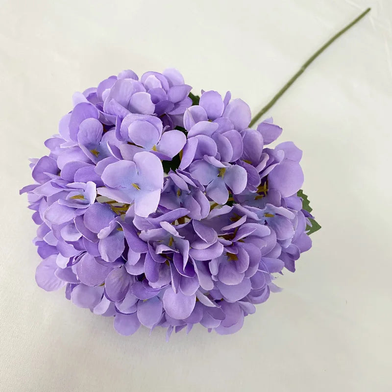 bouquet d'hortensias artificiels en soie pour mariages et décorations festives - vue 15 sur 19
