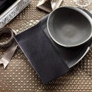 Serviette de table papier effet lin jetable lot100