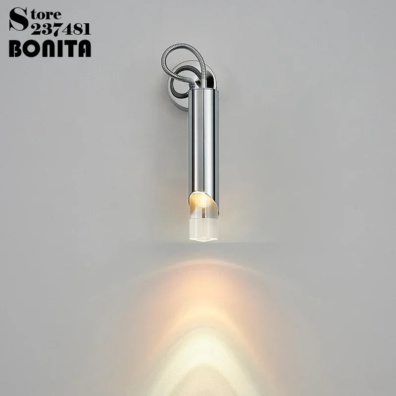applique murale moderne en aluminium minimaliste bras pivotant design chic - vue 2 sur 10