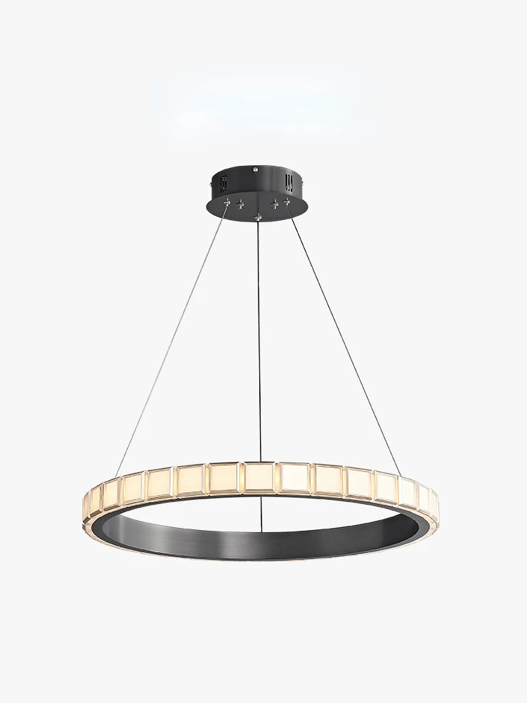 suspension minimaliste en aluminium et acrylique design raffiné pour intérieur - vue 9 sur 9