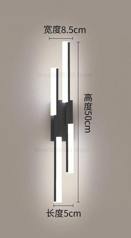 applique murale led de luxe simple et moderne pour hôtel