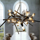 lustre led de luxe postmoderne pour restaurant et villa