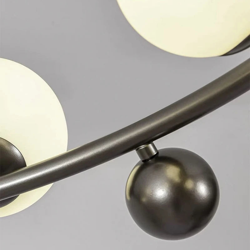 suspension nordique en métal et verre décoratif pour intérieur - vue 7 sur 13